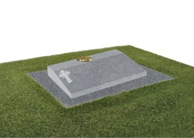 Light grey granite desk memorial