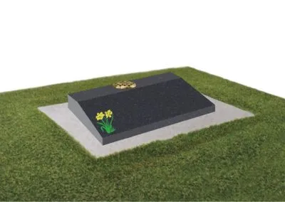 Black granite desk memorial